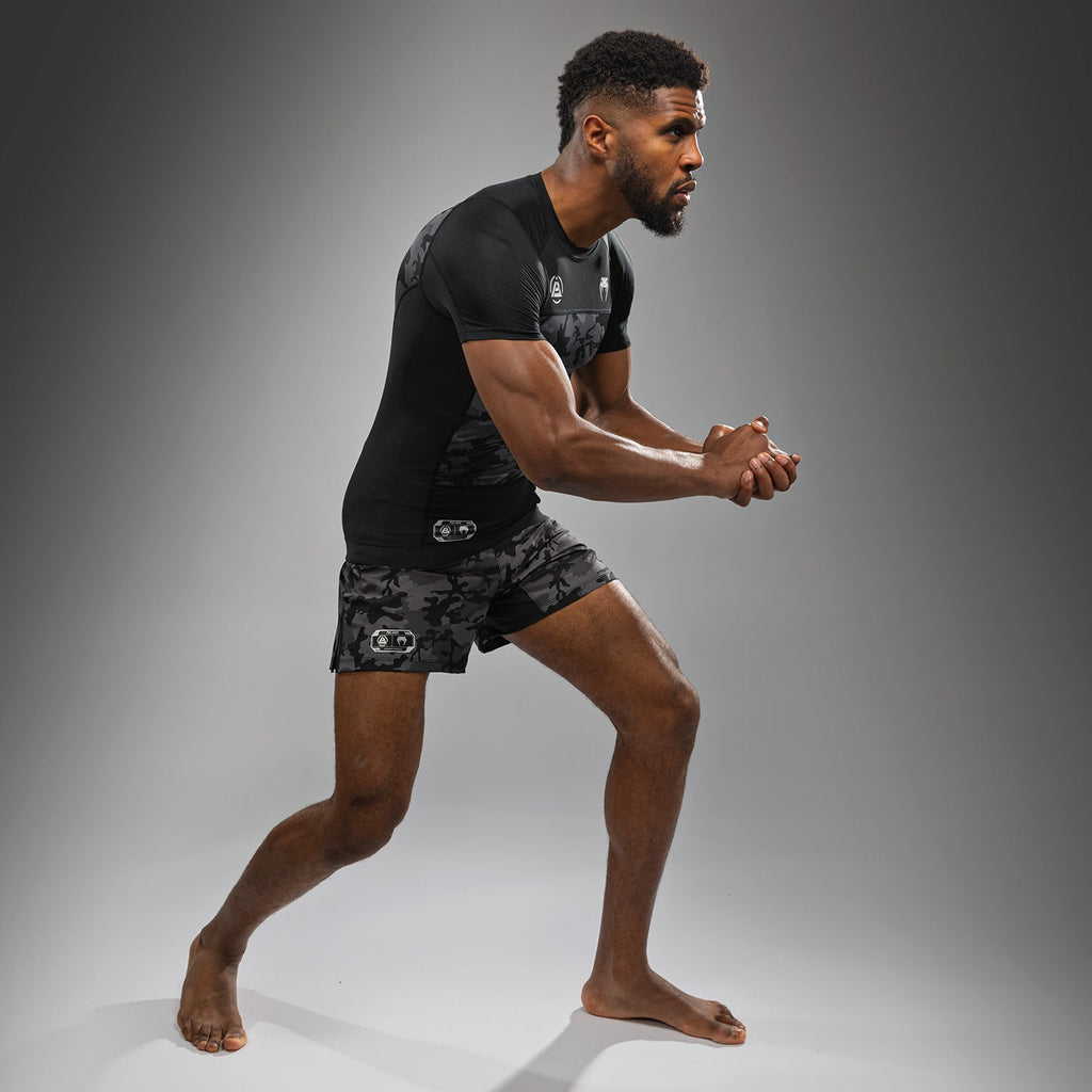 Venum x Polaris tričko s krátkým rukávem - černá/bouřková šedá