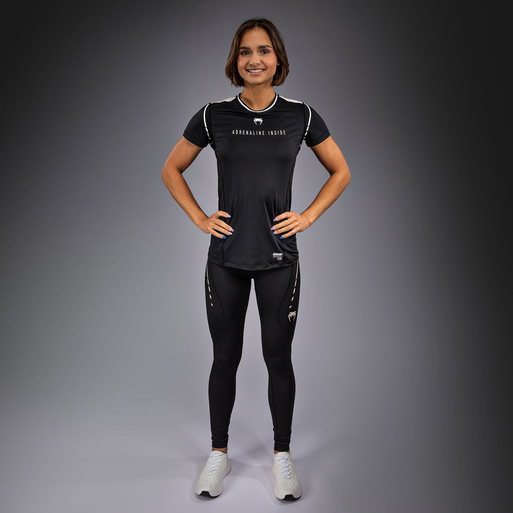 Venum Adrenaline Dámské tričko Dry-Tech - Černá/Slonová kost