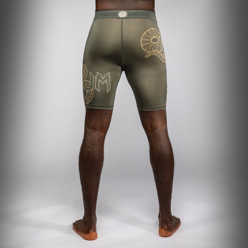 Venum Serpenti Vale Tudo Šortky - Khaki/Bronzová/Slonová kost