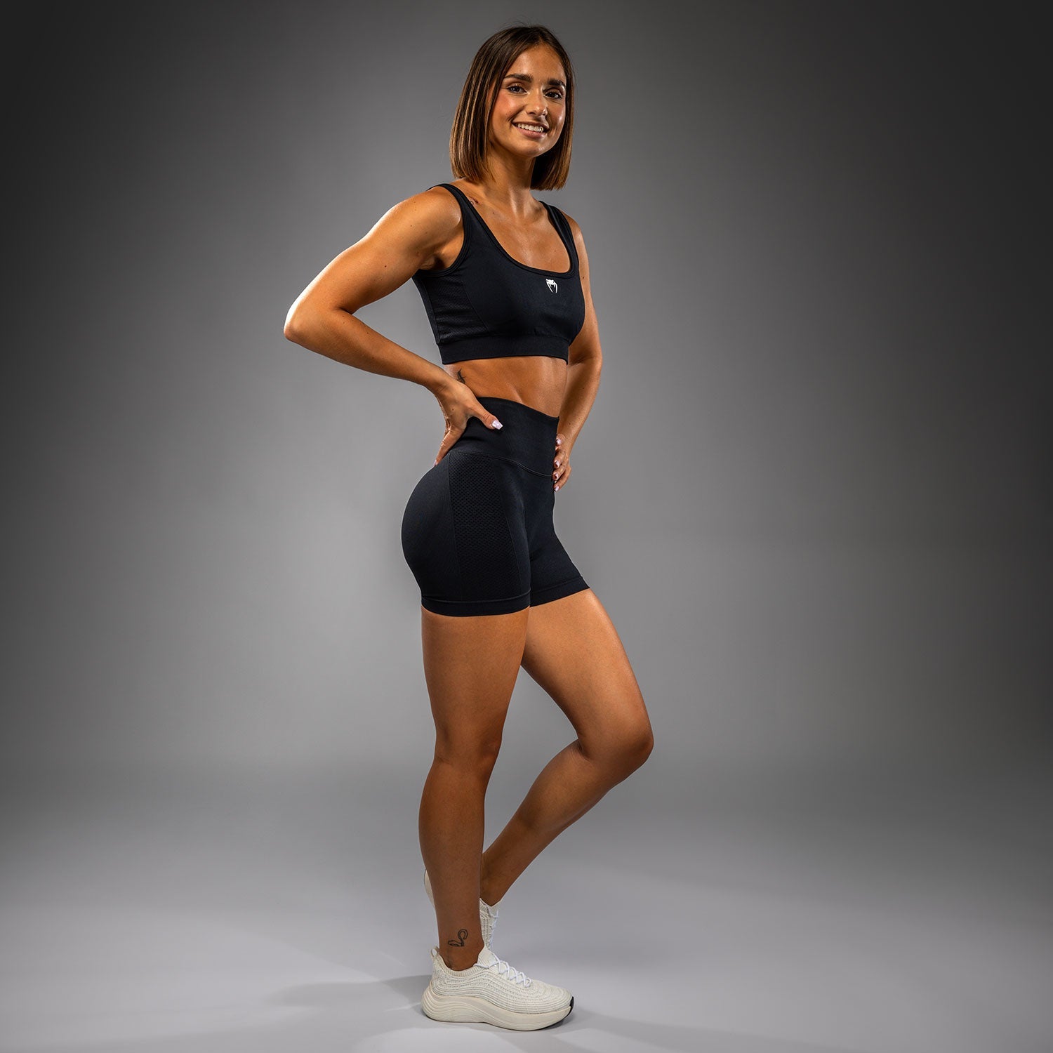 Venum Sculpt Vale Tudo Kraťasy - Černá/Bílá