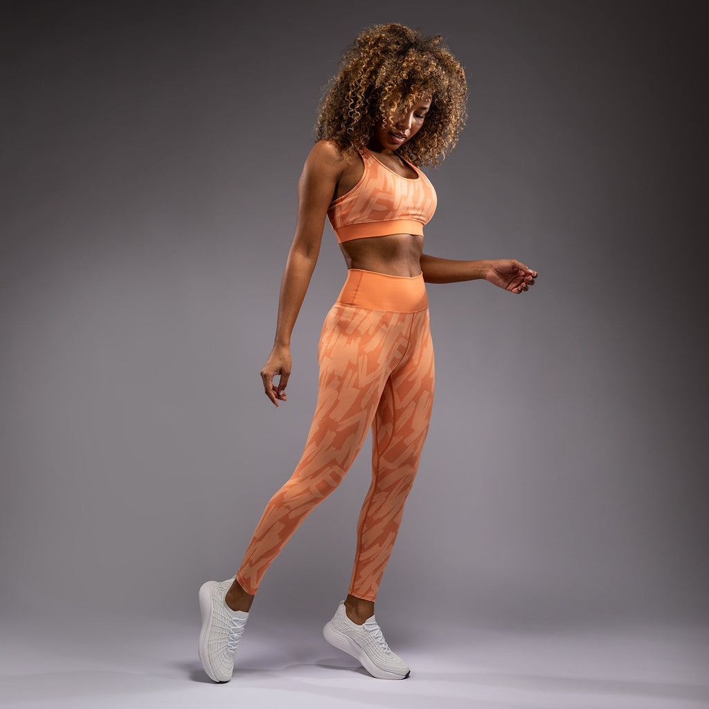 Dámské legíny Venum Graffiti s plnou délkou - sametová meruňka