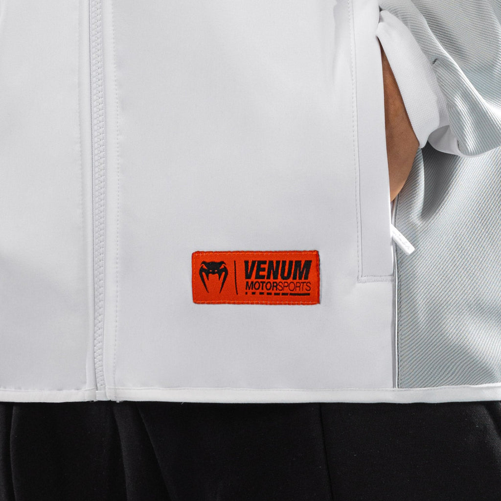 Venum Motorsport Softshell Bunda - Sněhobílá