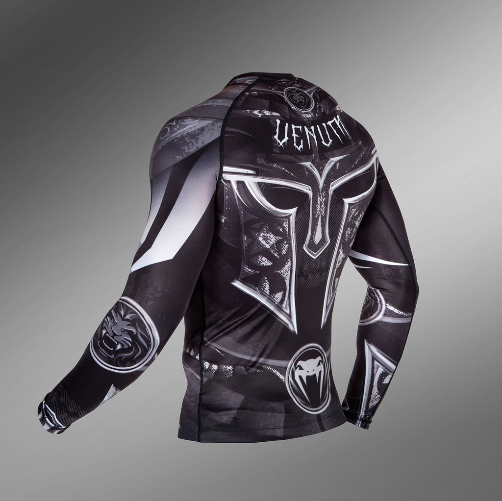 Venum Gladiator 3.0 Rashguard - Dlouhé rukávy - Černá/Bílá
