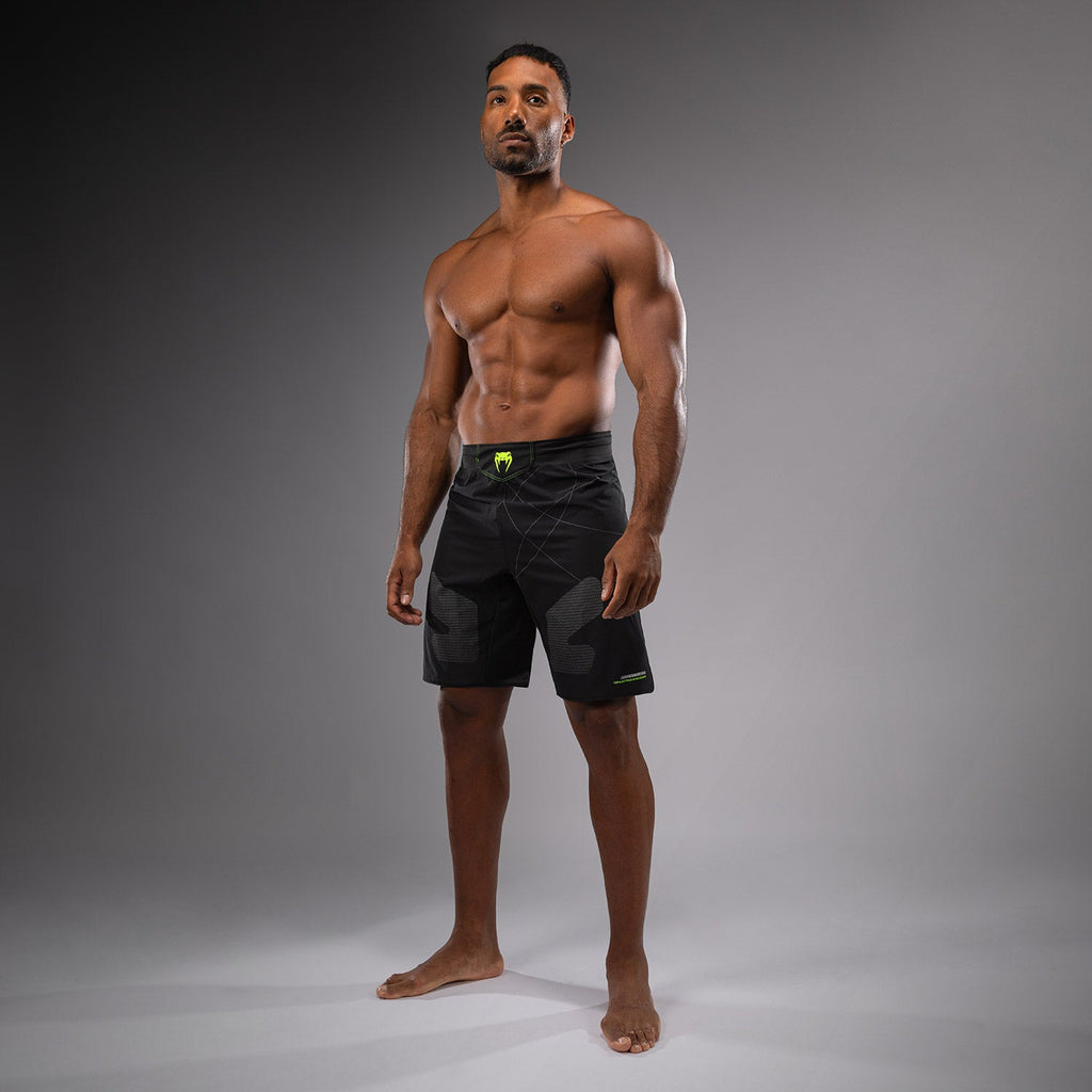 Venum Training Camp 4.0 Fight Short - Černá/Neonově zelená