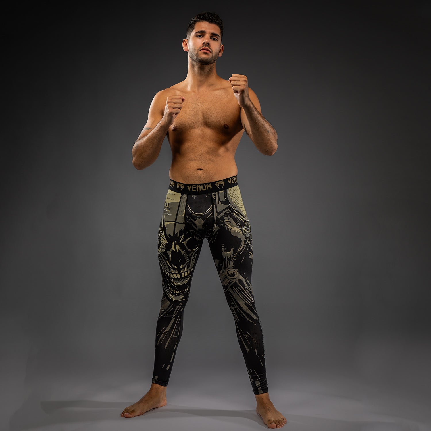 Venum Invader Spats - Černá/Písek