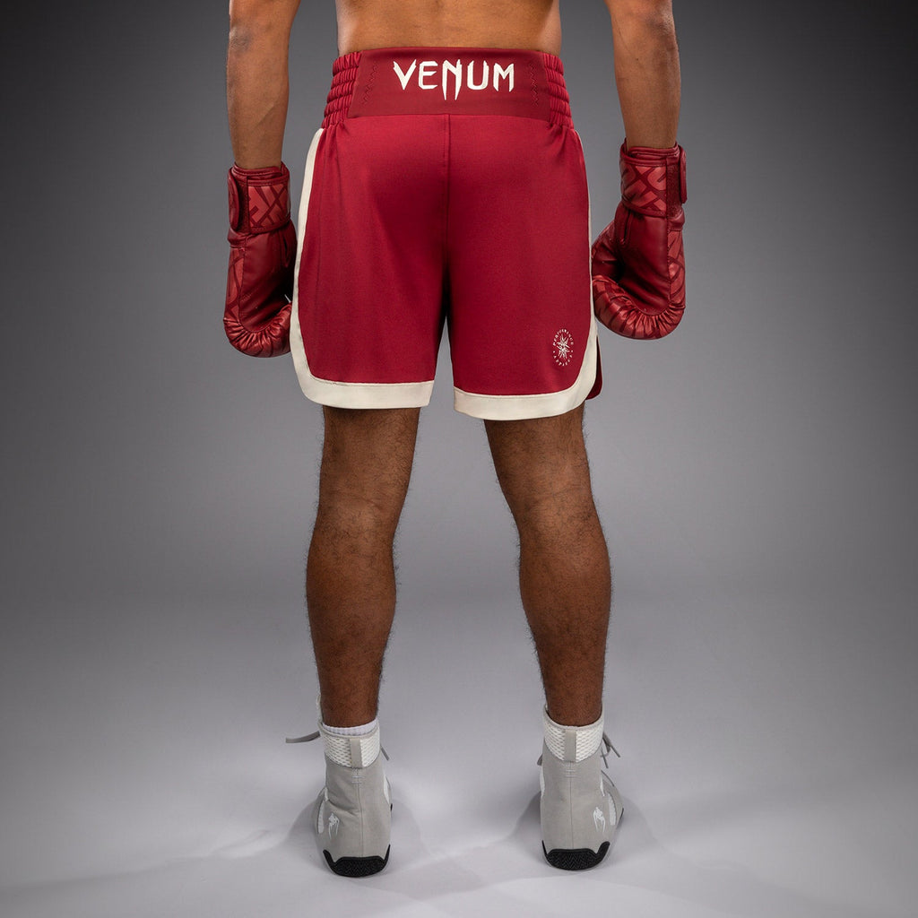 Venum Classic Boxerské šortky – Rubínově červená/slonová kost