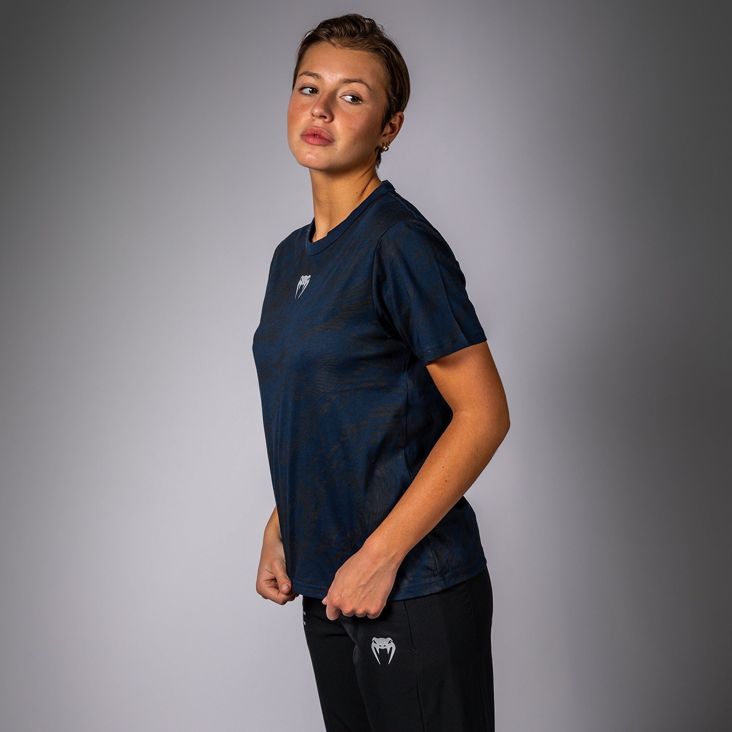 UFC Fusion by Venum Dámské bavlněné tričko s krátkým rukávem Fight Week - Oceánská modř