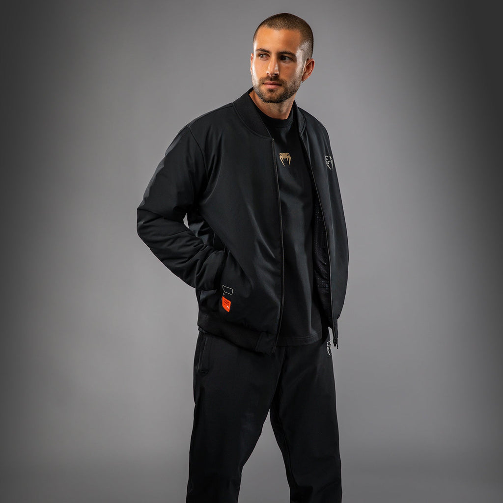 Venum Eclipse Bomber Jacket - Černá/Slonová kost