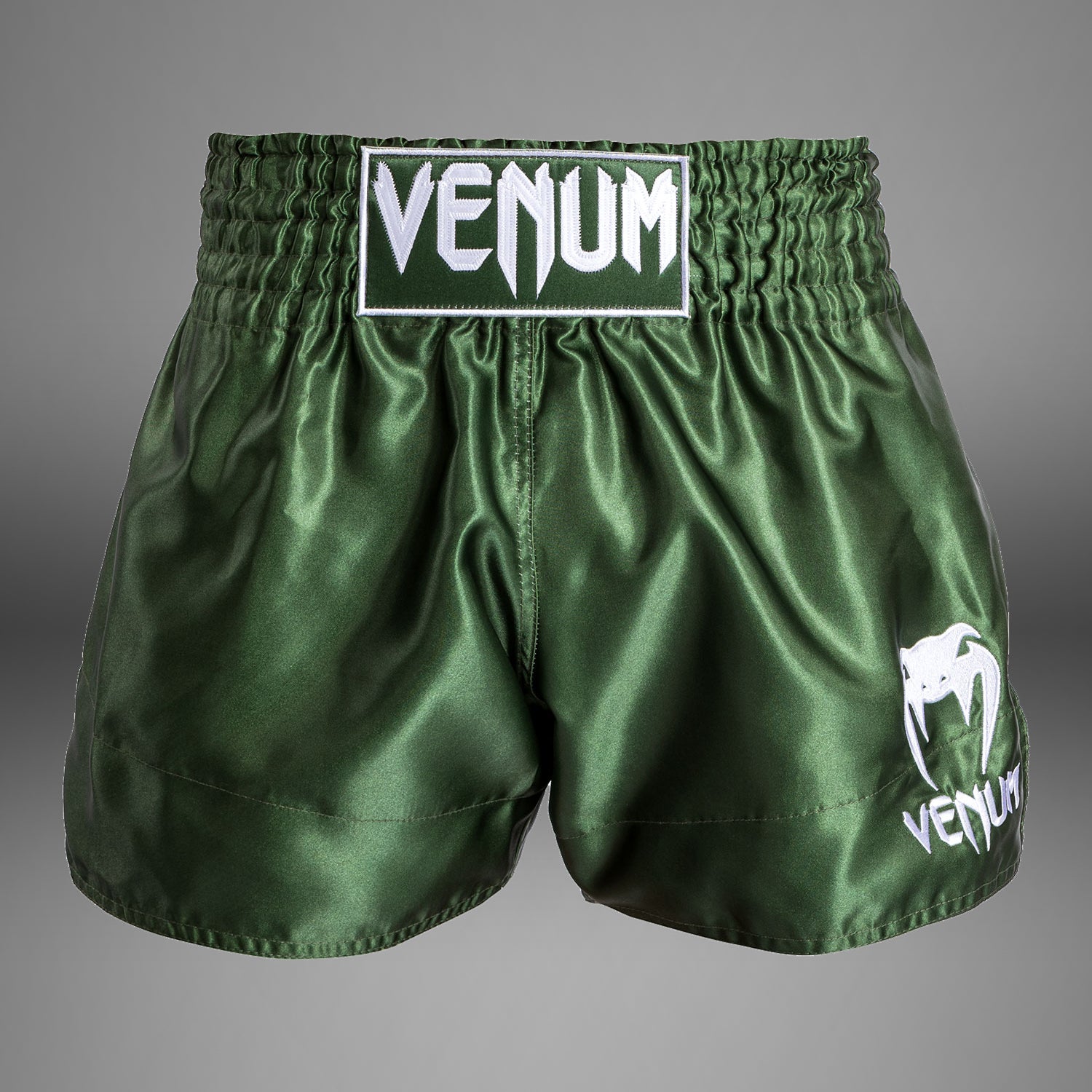 Venum Classic Muay Thai kraťasy Khaki/Bílá