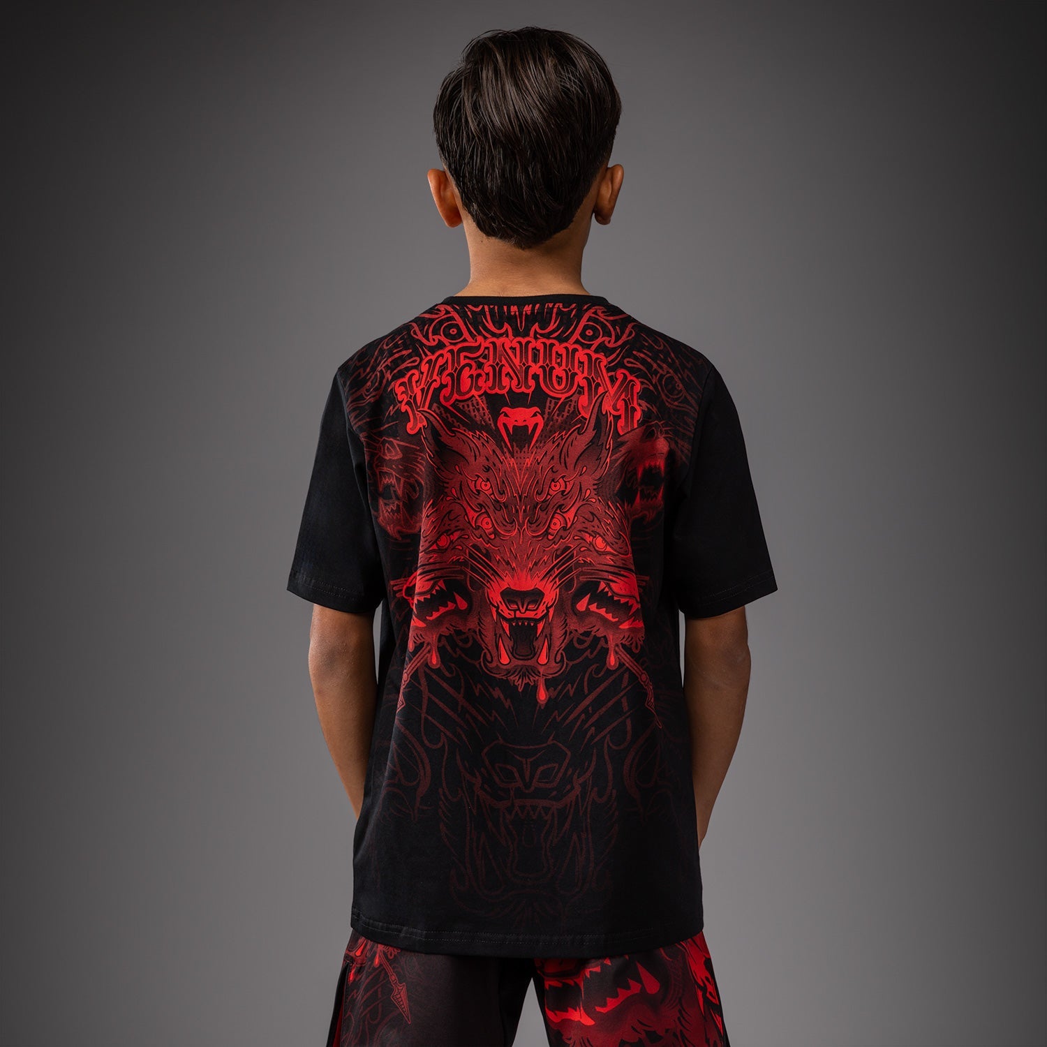 Venum Wolf Atak Dětské Tričko - Černá/Červená