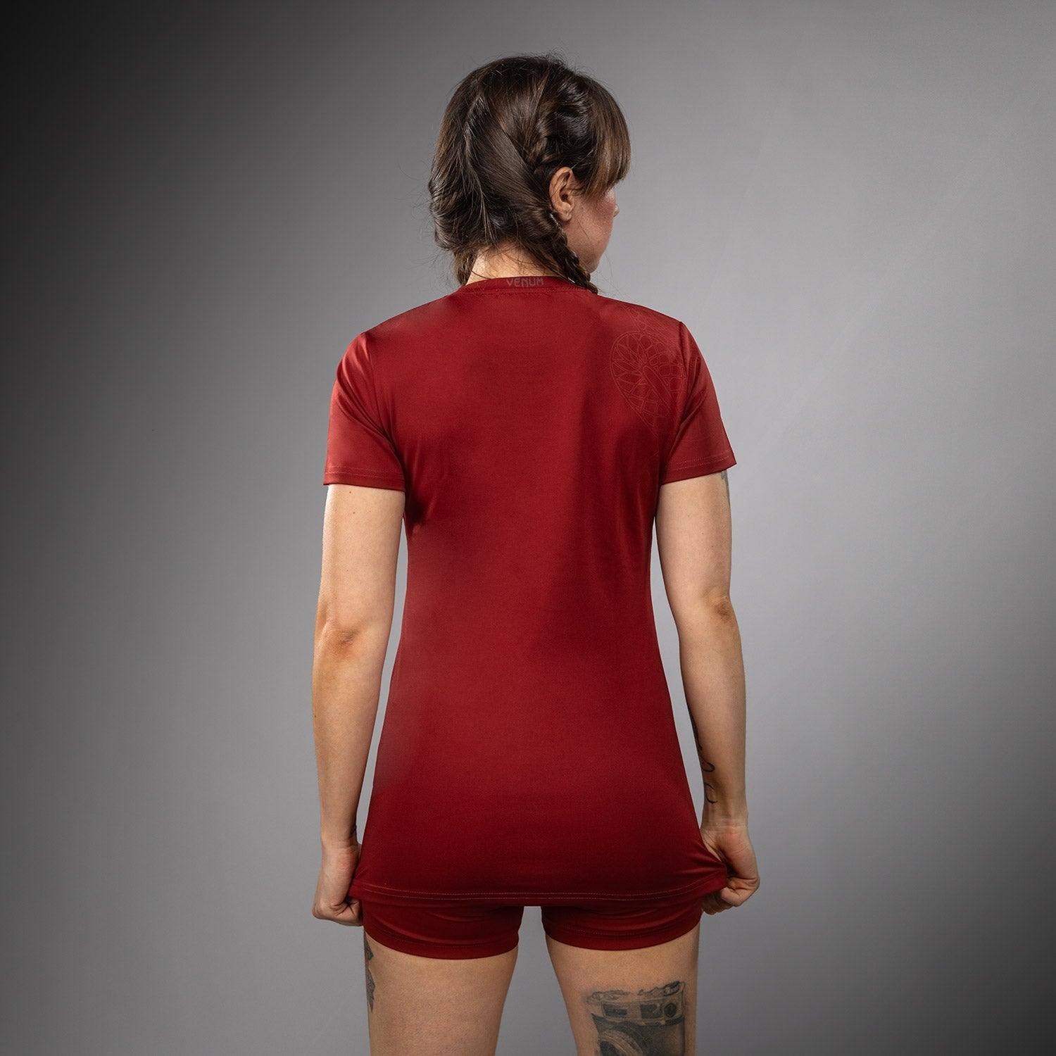 Venum Serpenti Dámské tričko Dry-Tech - Vínová/Slonová kost