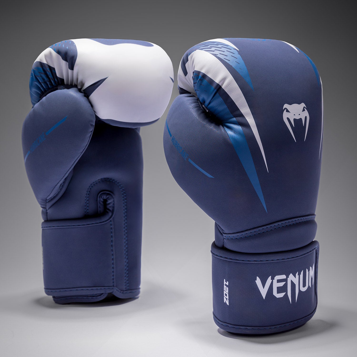 Boxerské rukavice Venum Hurricane - Midnight Blue/ White
