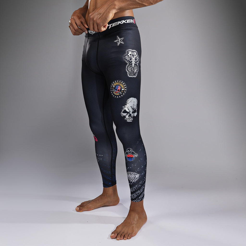 Venum x TEKKEN 8 - Paul Phoenix Spats - Černá/Modrá