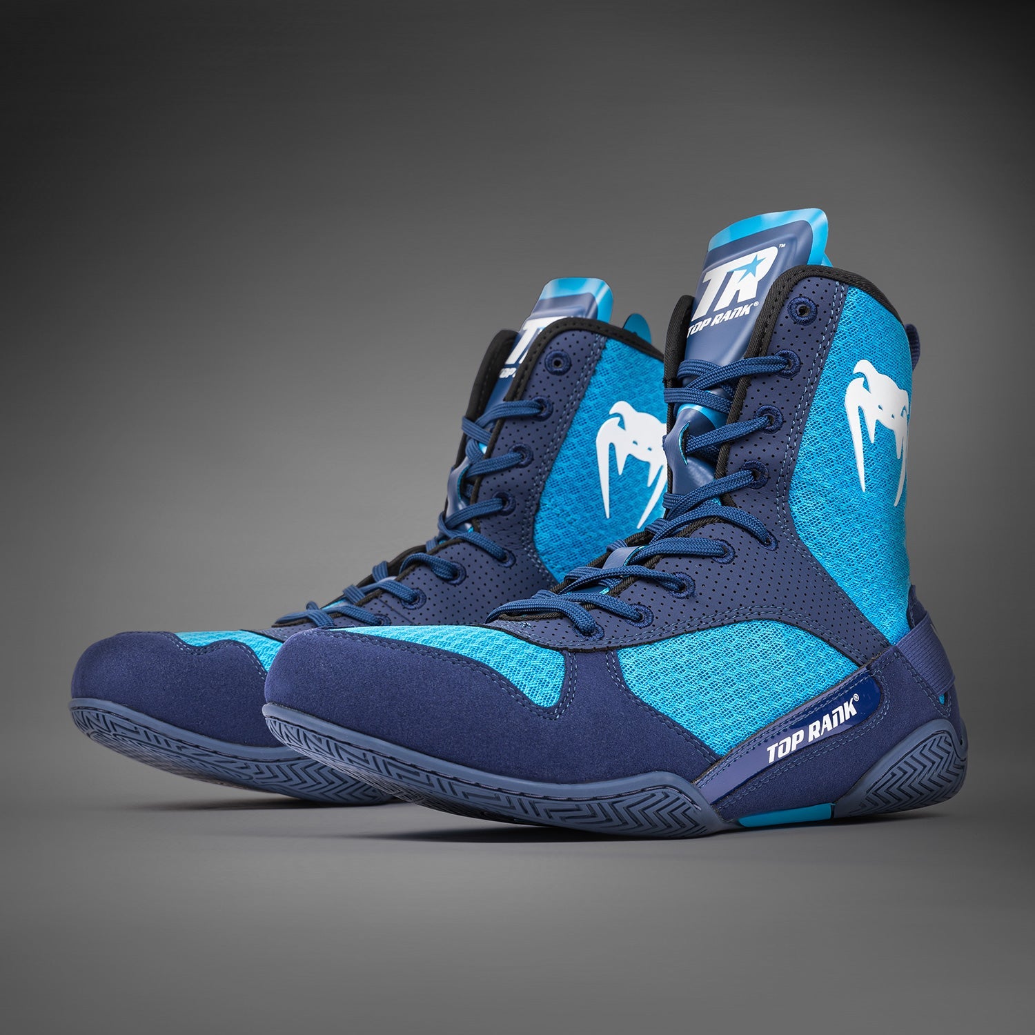 Venum x Top Rank Originální boxerské boty - královská modř