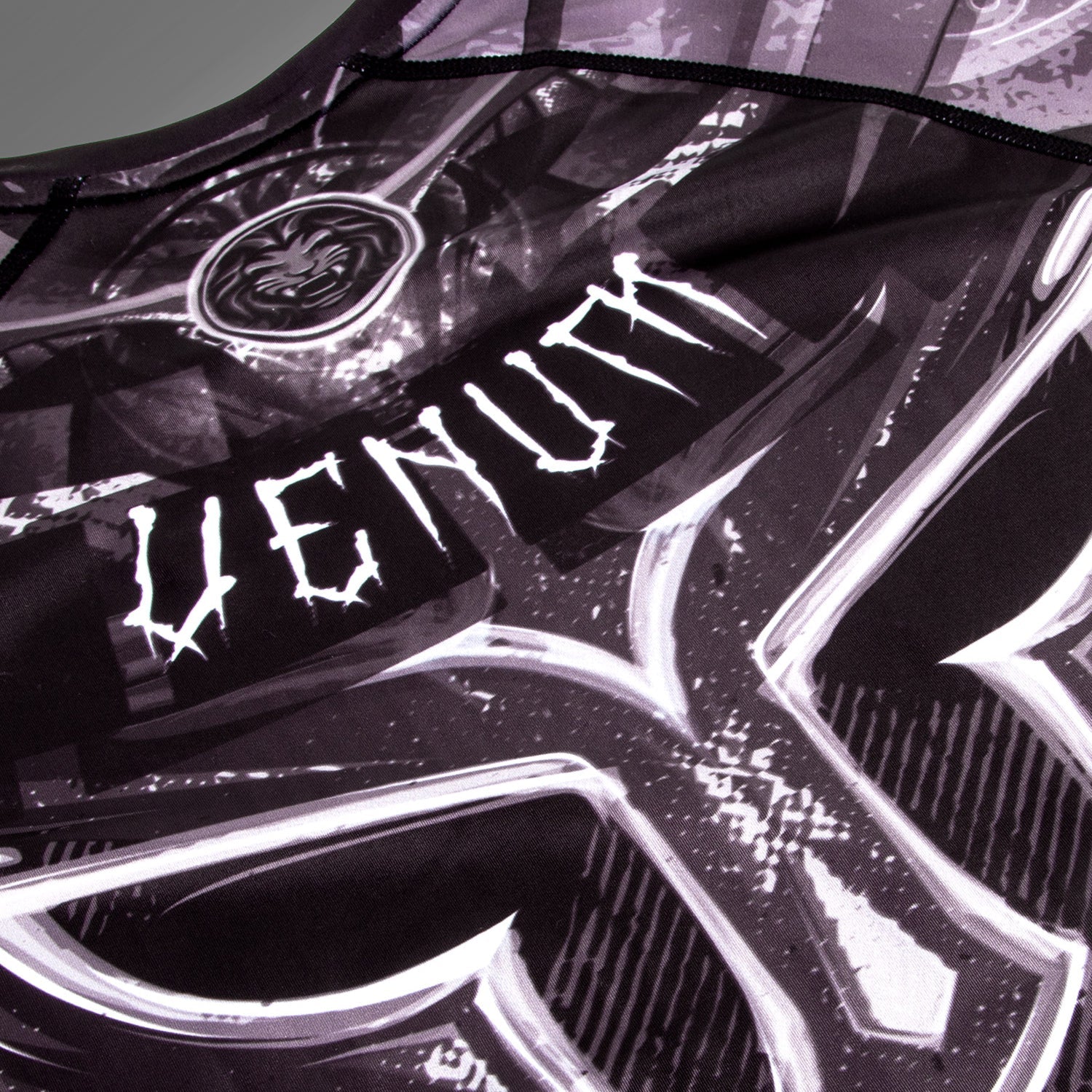 Venum Gladiator 3.0 Rashguard - Dlouhé rukávy - Černá/Bílá