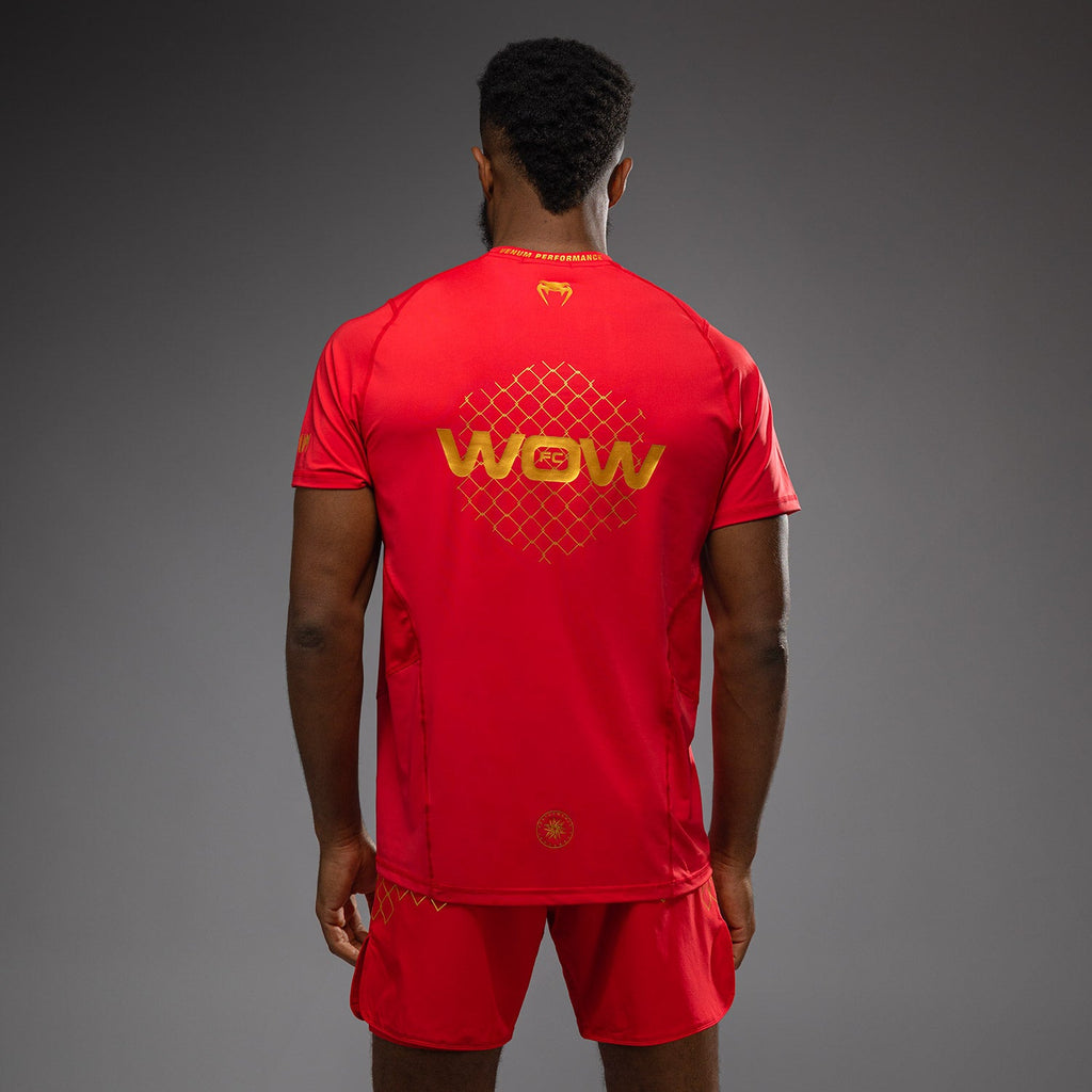 Venum x WOW FC Dry-Tech Tričko - Fury Red/Gold