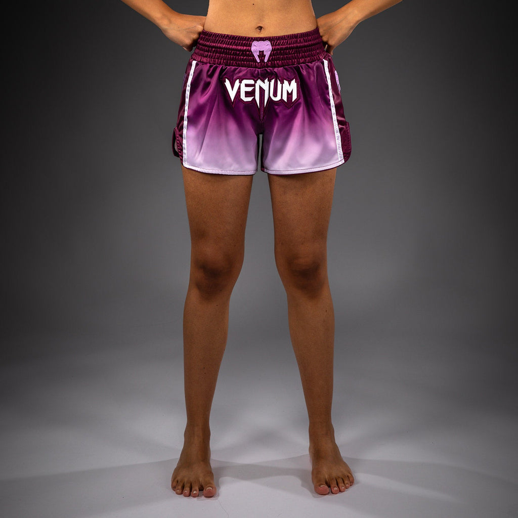 Venum Iris Muay Thai Shorts - Švestka/bílá