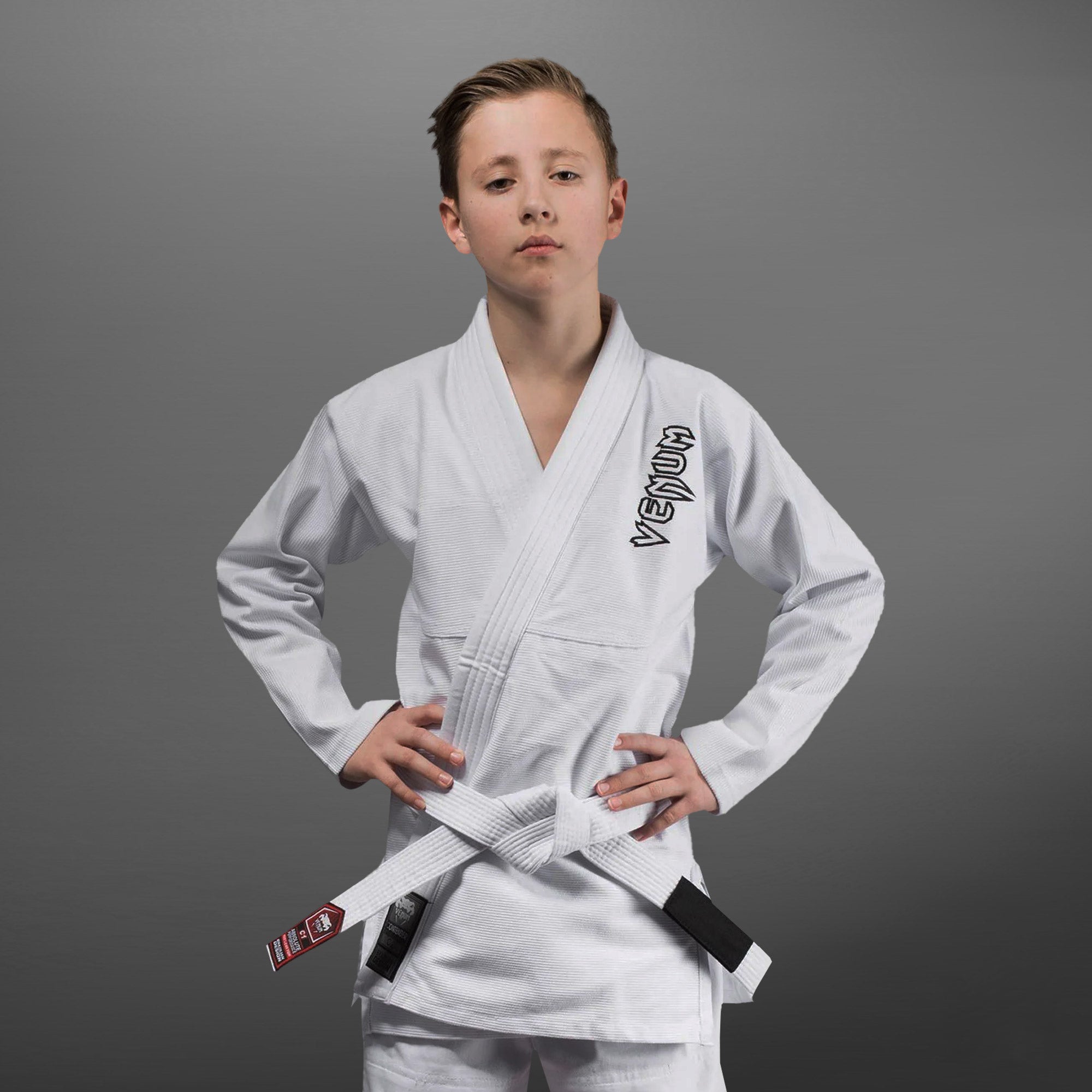 Venum Contender Kids BJJ Gi (Free white belt included) - White