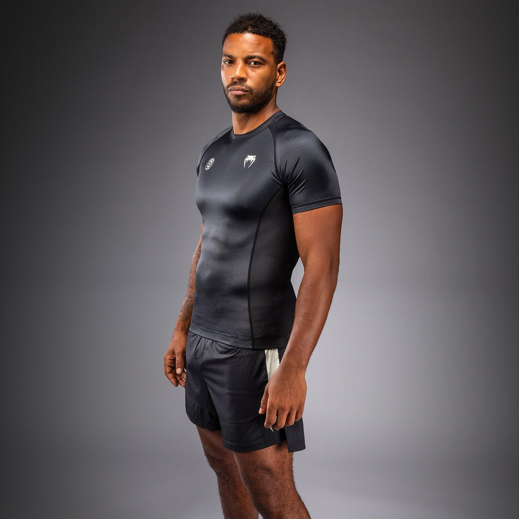 Venum x Roger Gracie Academy Krátký rukáv Rashguard - Černá