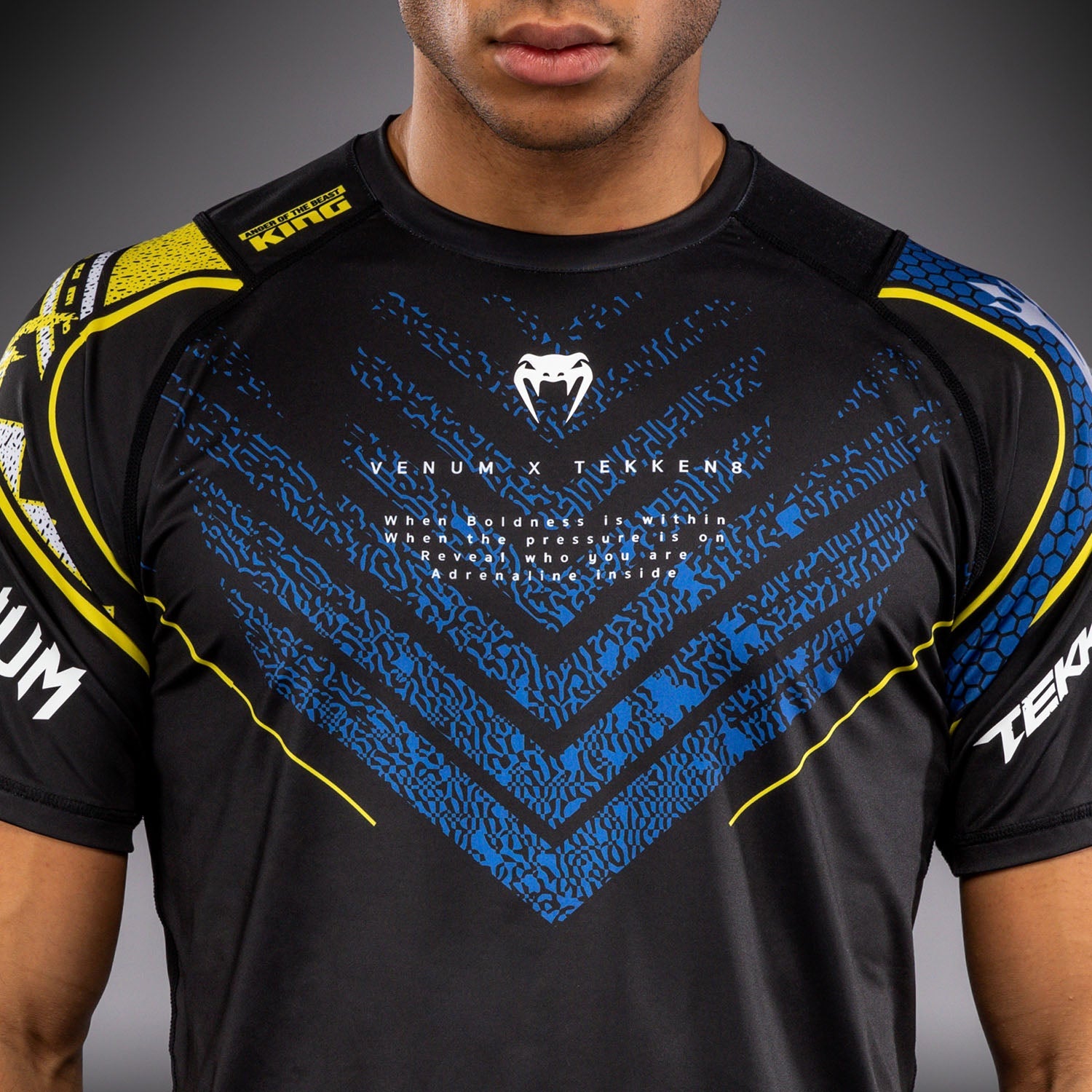 Venum x TEKKEN 8 Dry-Tech tričko - King - Černá/Žlutá