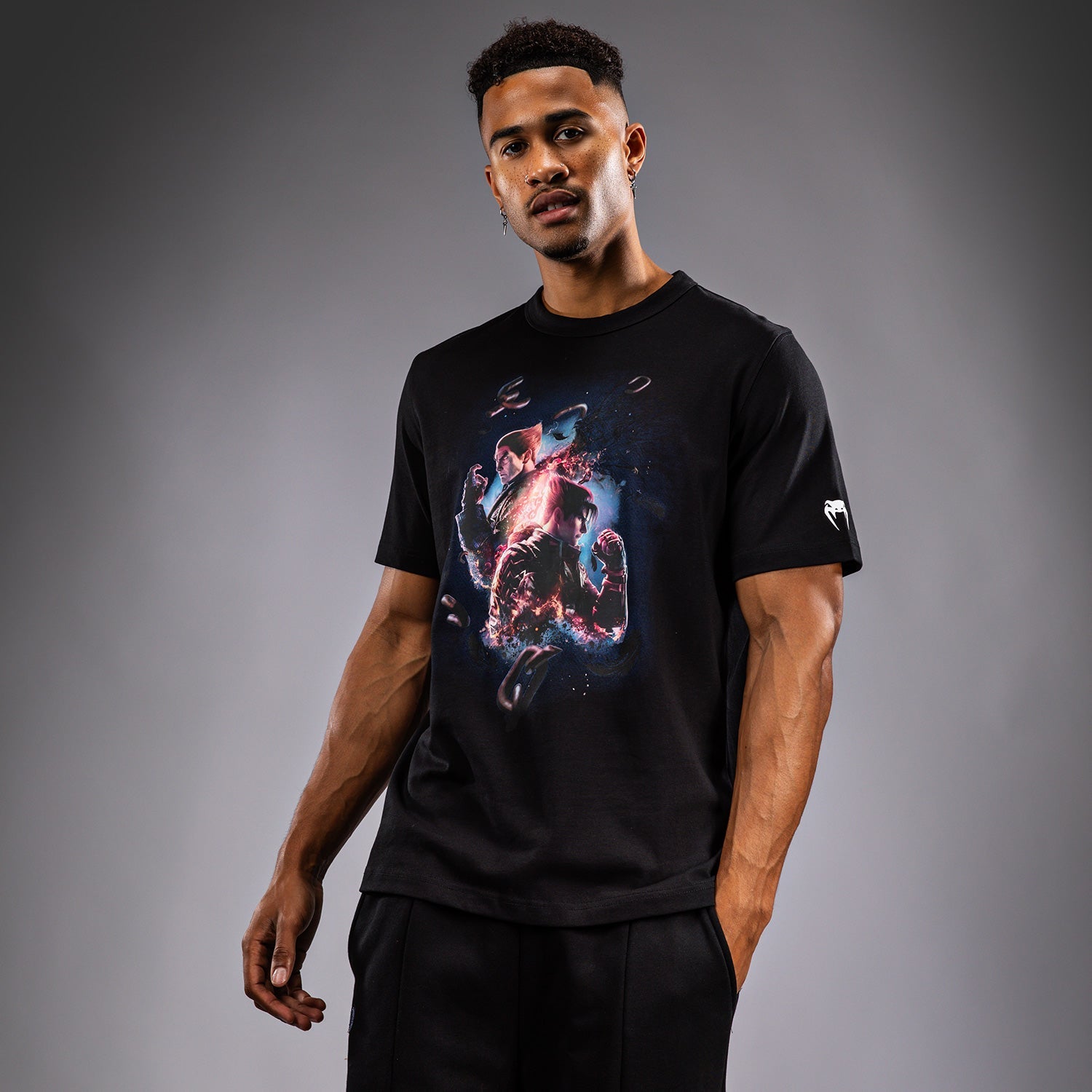 Venum x TEKKEN 8 - Tričko s plakátem - Černá/Bílá