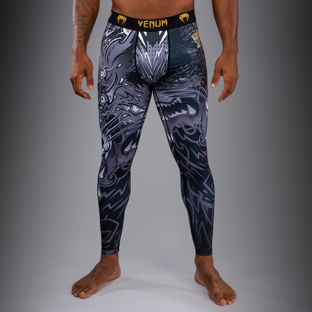 Venum Wolf Atak Spats - Černá/Šedá