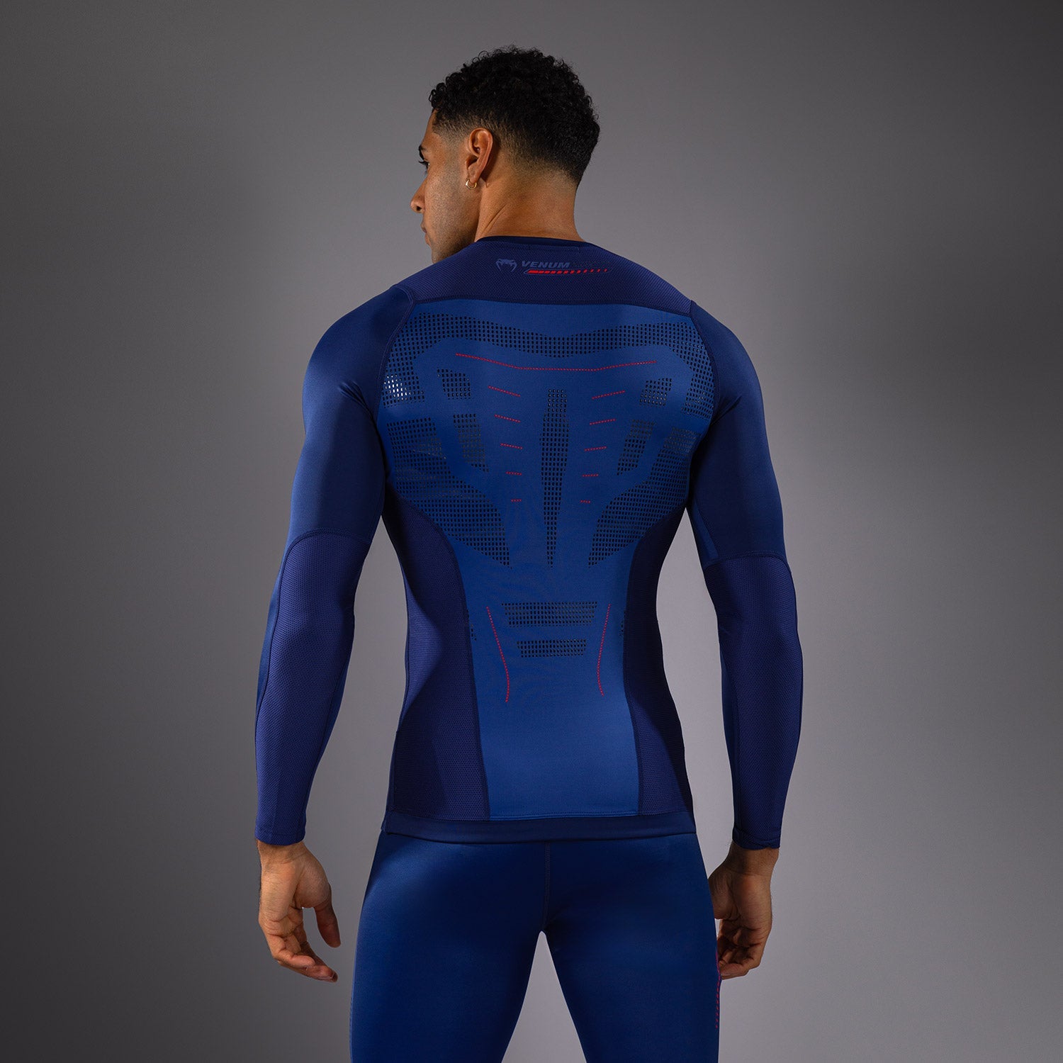 Venum Technical 3.0 Dlouhý Rukáv Rashguard - Noční Modrá