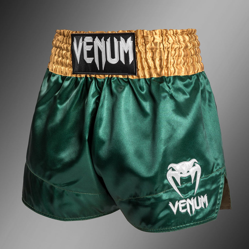 Venum Classic Muay Thai Kraťasy - Zelená/Zlatá/Bílá