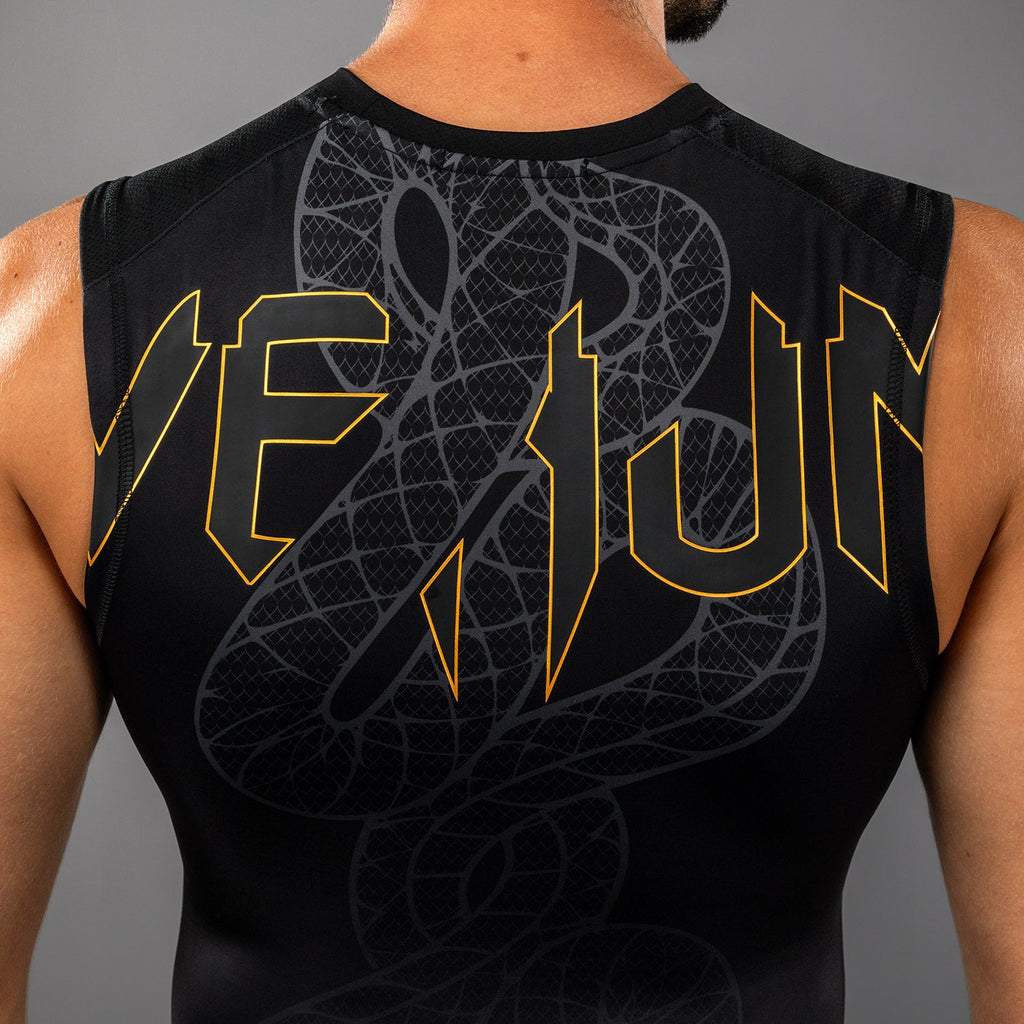 Venum Serpenti Tílko Rashguard - Černá/Stříbrná/Zlatá