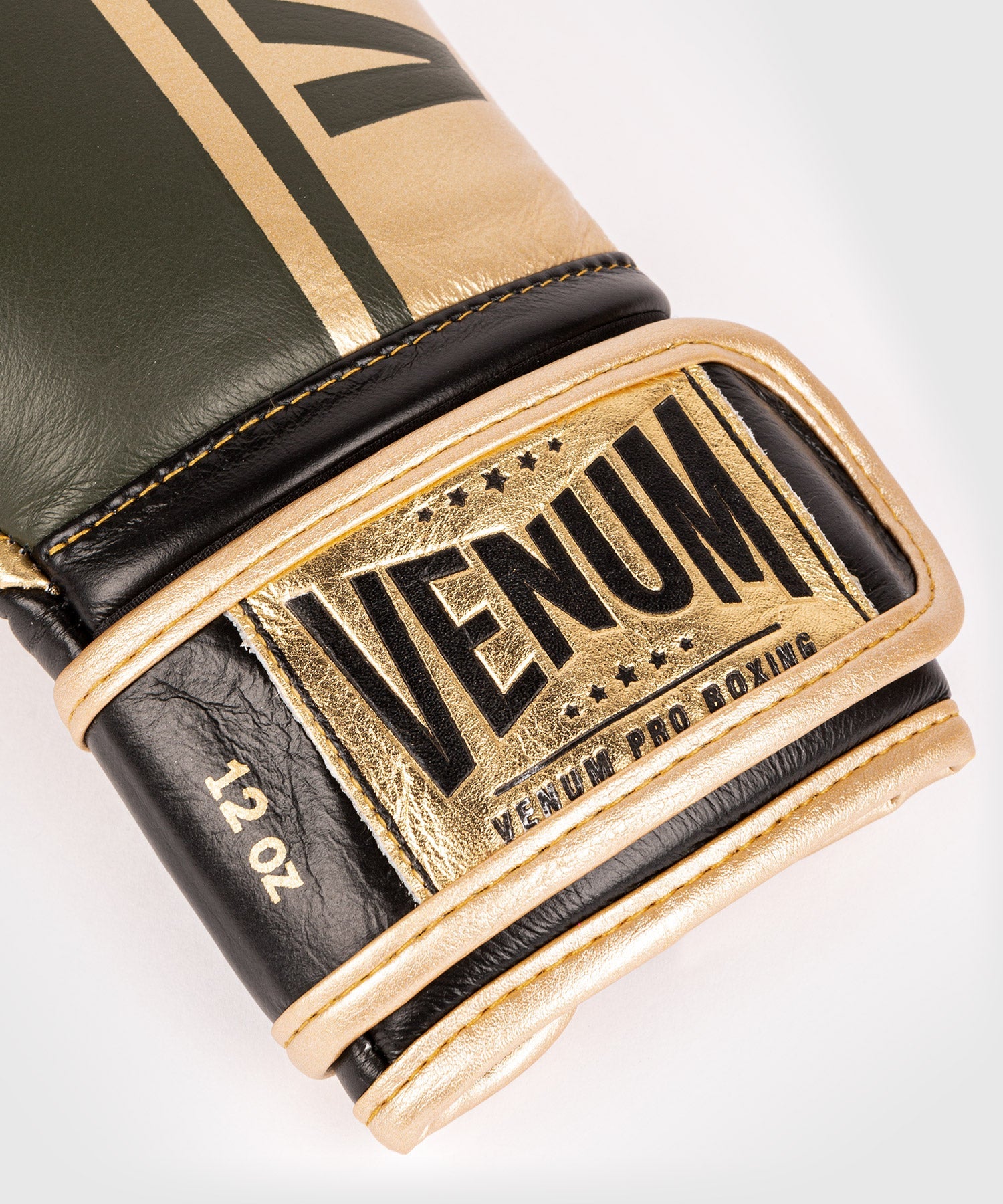 Venum Shield Pro Boxerské Rukavice Velcro - Khaki/Zlatá