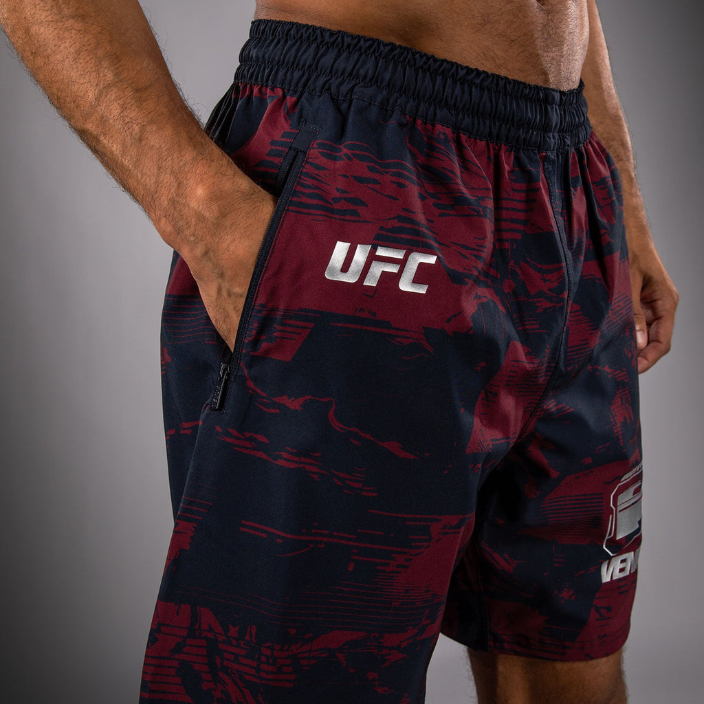 Pánské kraťasy UFC Zenith by Venum Burgundy Authentic Fight Week Performance Short