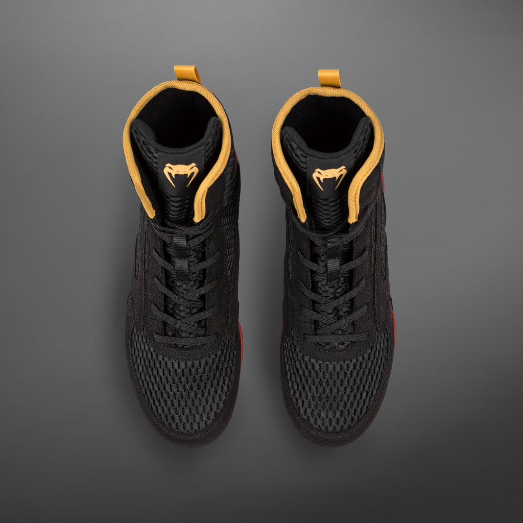 Venum Contender Boxerské boty - Černá/Zlatá/Červená