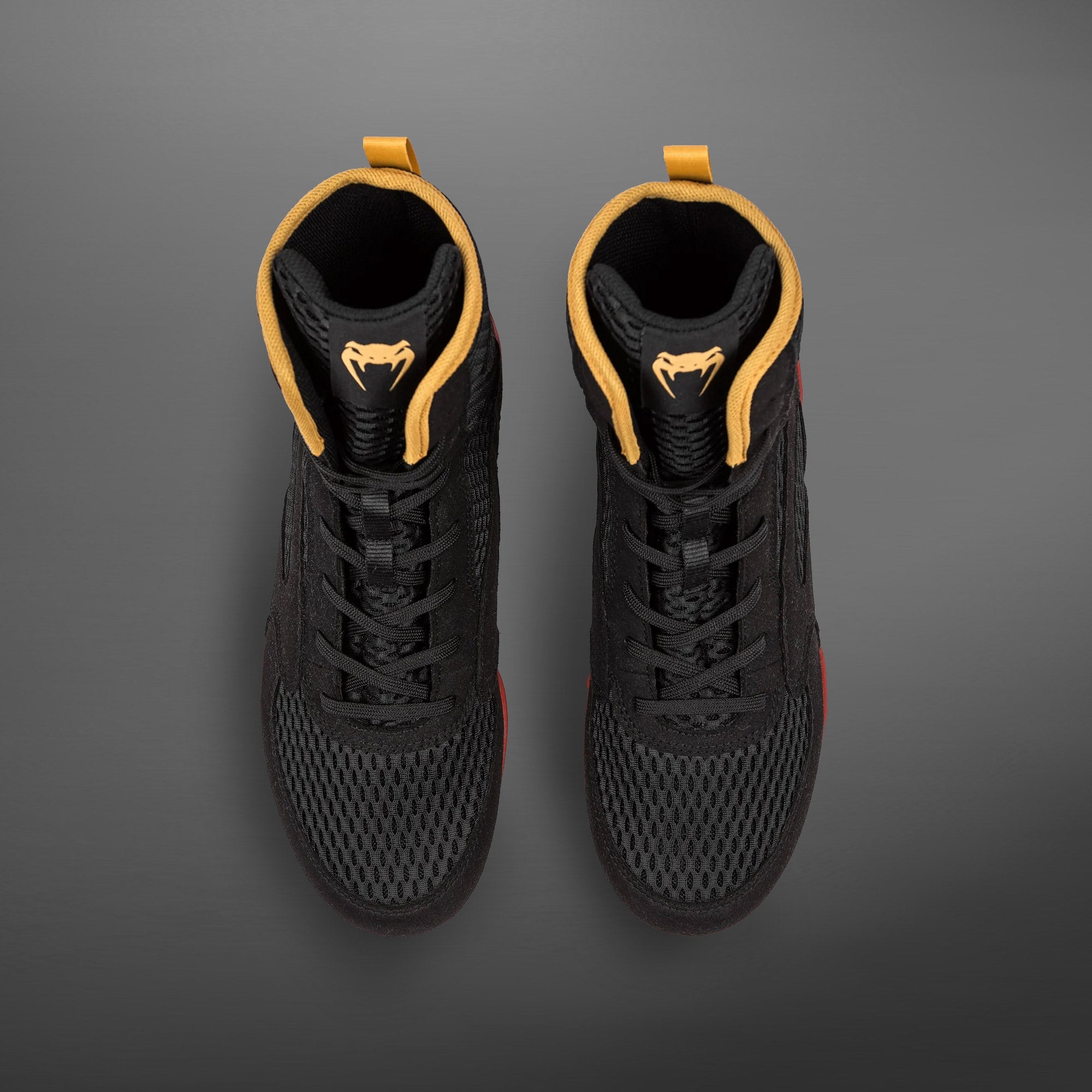 Venum Contender Boxerské boty - Černá/Zlatá/Červená