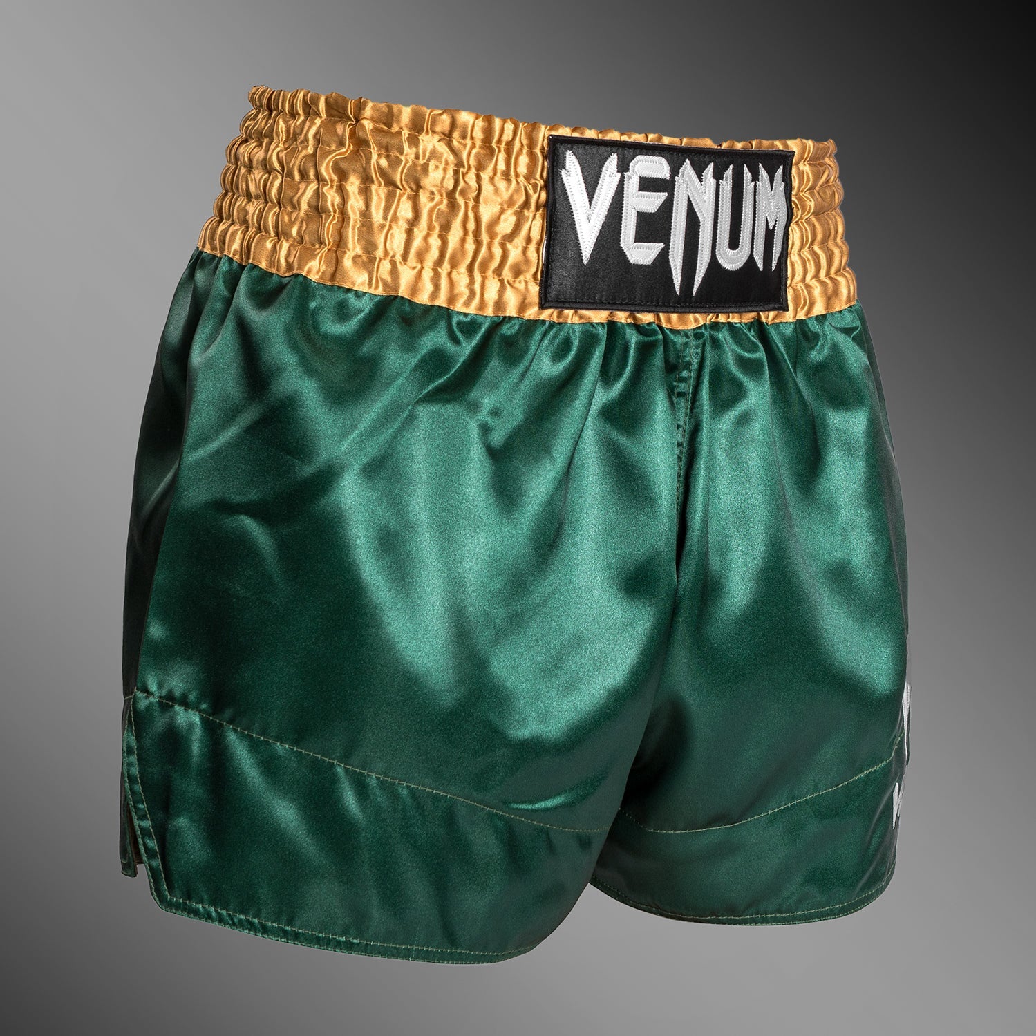 Venum Classic Muay Thai Kraťasy - Zelená/Zlatá/Bílá