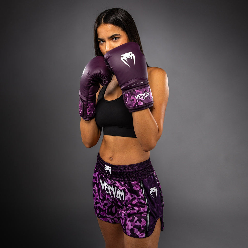 Venum Iris Muay Thai Shorts - Švestka/růžová