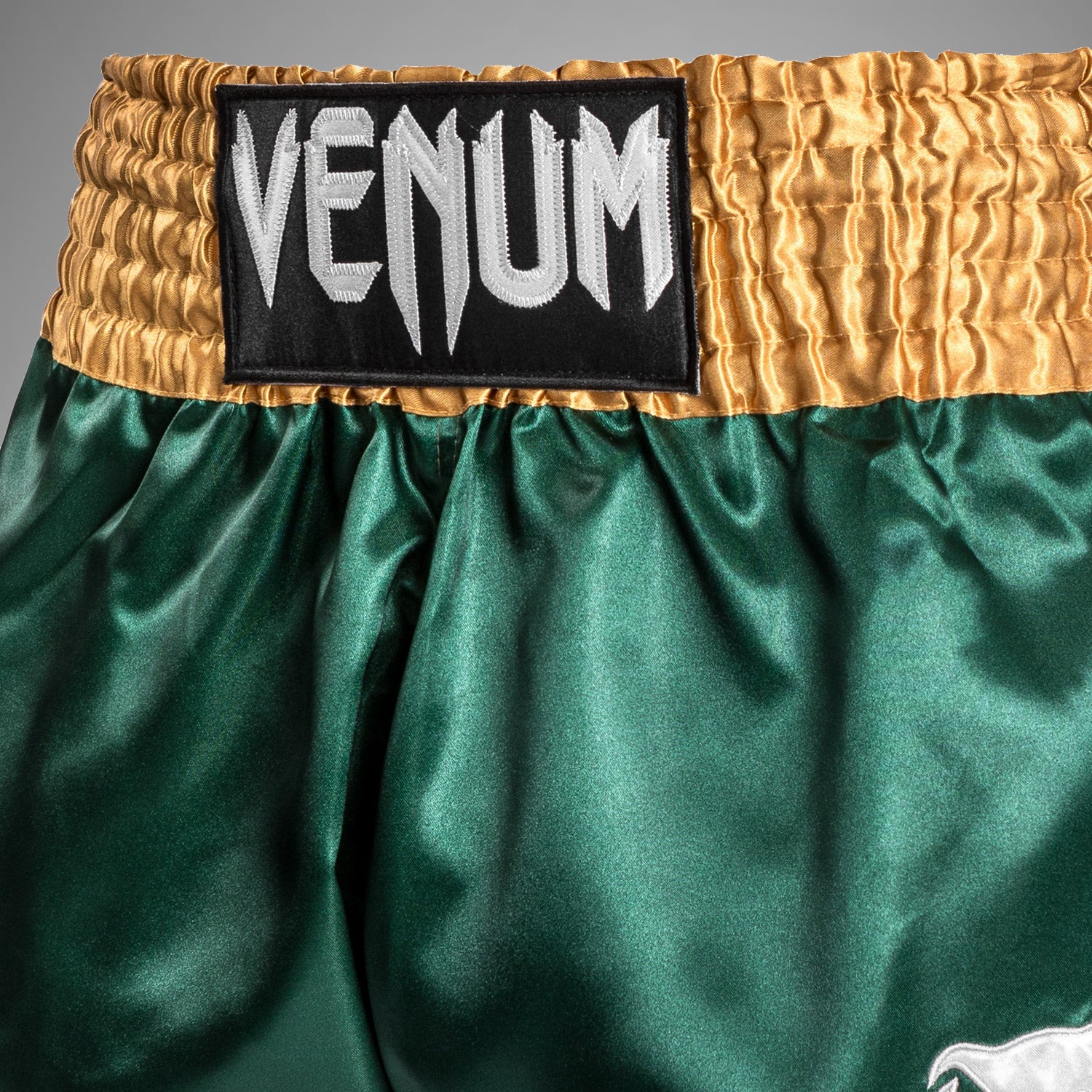 Venum Classic Muay Thai Kraťasy - Zelená/Zlatá/Bílá