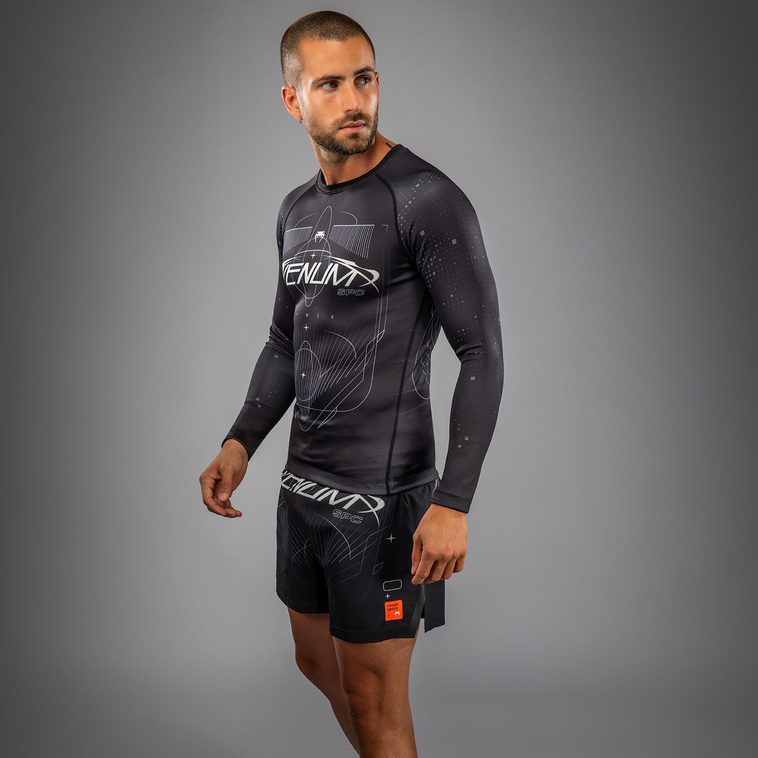 Venum Eclipse Dlouhý rukáv Rashguard - Černá/Slonová kost