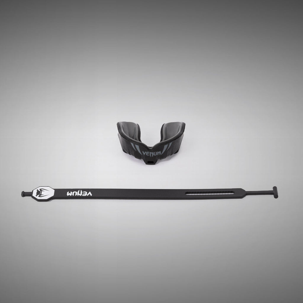 Venum Challenger Dětský chránič zubů Pásek/Bez pásku - Černá/Šedá