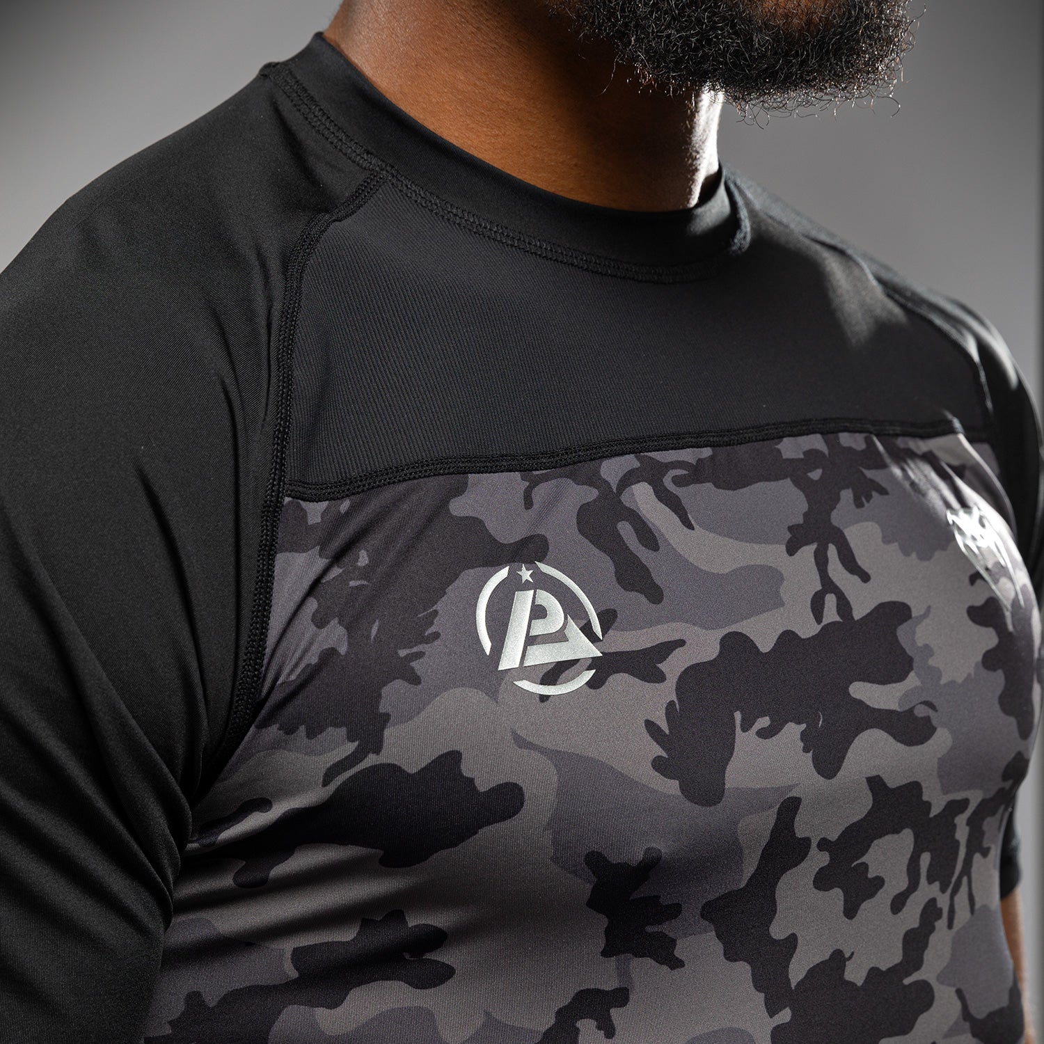 Venum x Polaris Dry-Tech Tričko - Černá/Bouřkově šedá