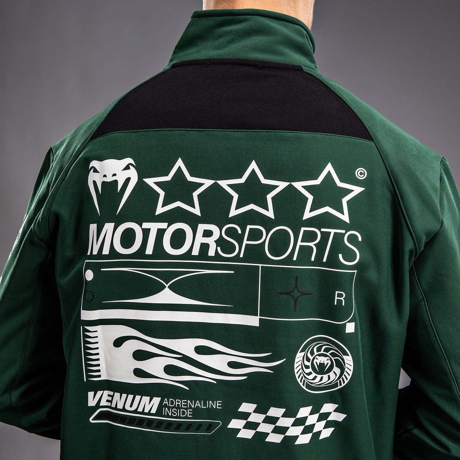 Bunda Venum Motorsport Softshell - Lesní hlubina
