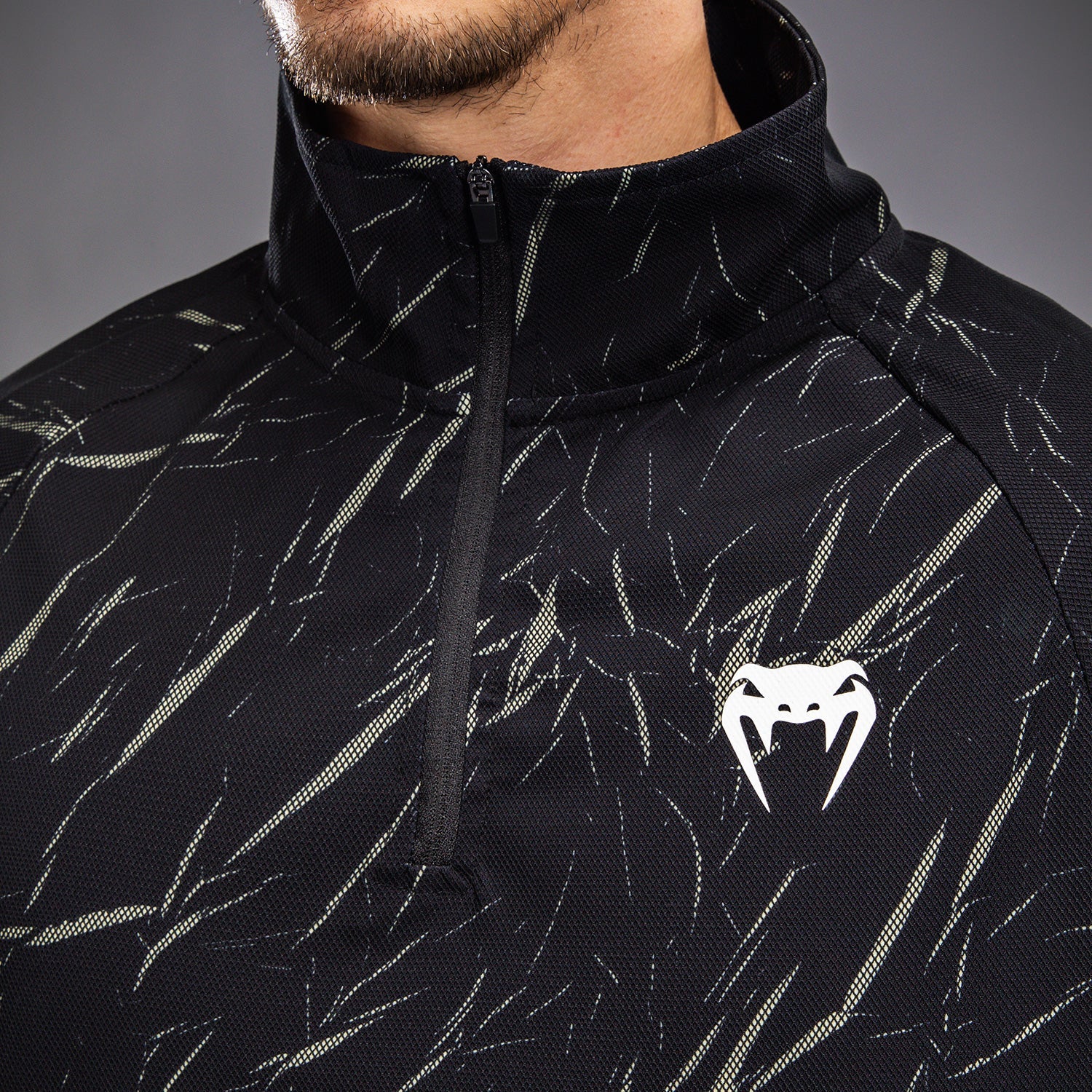 Venum Trooper Pánská bunda se zapínáním na zip - Černá/Písková