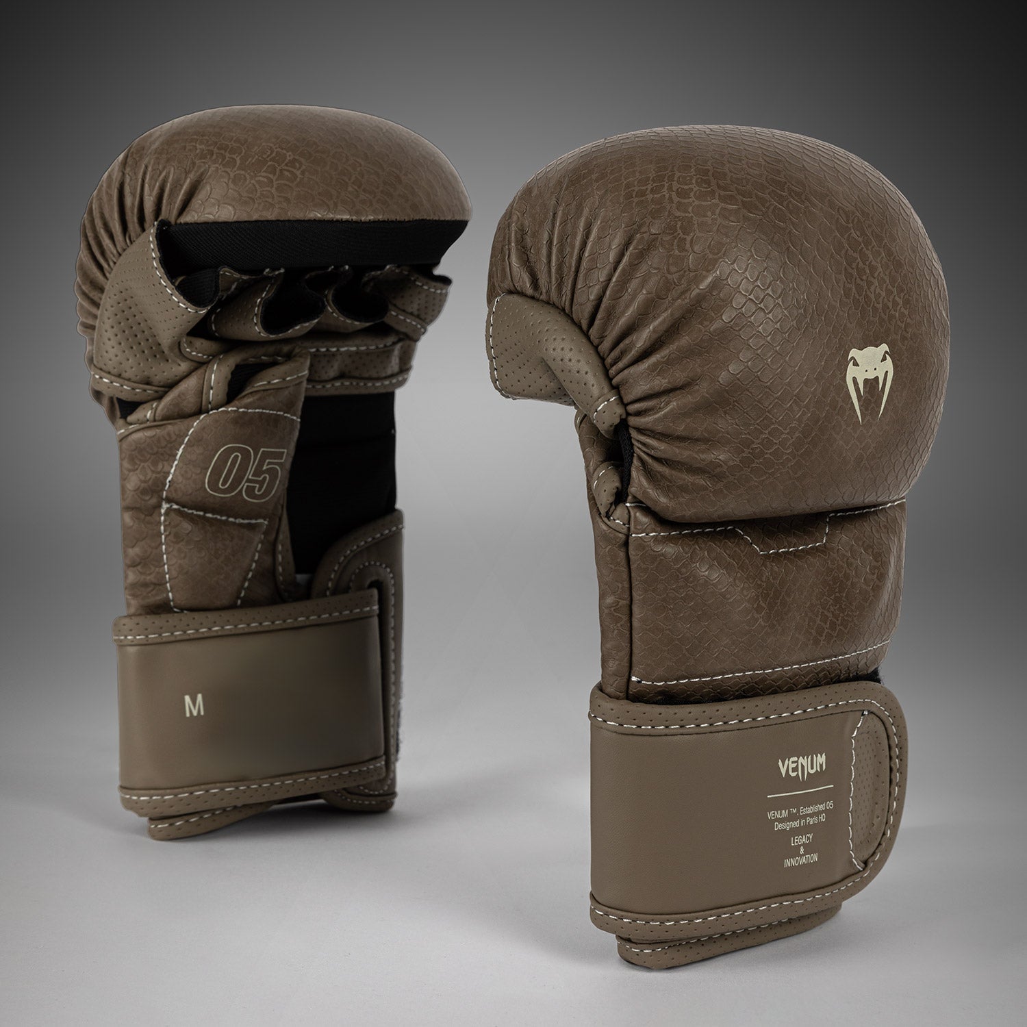 Venum Impact Evo Scales MMA Sparring Gloves - Brown