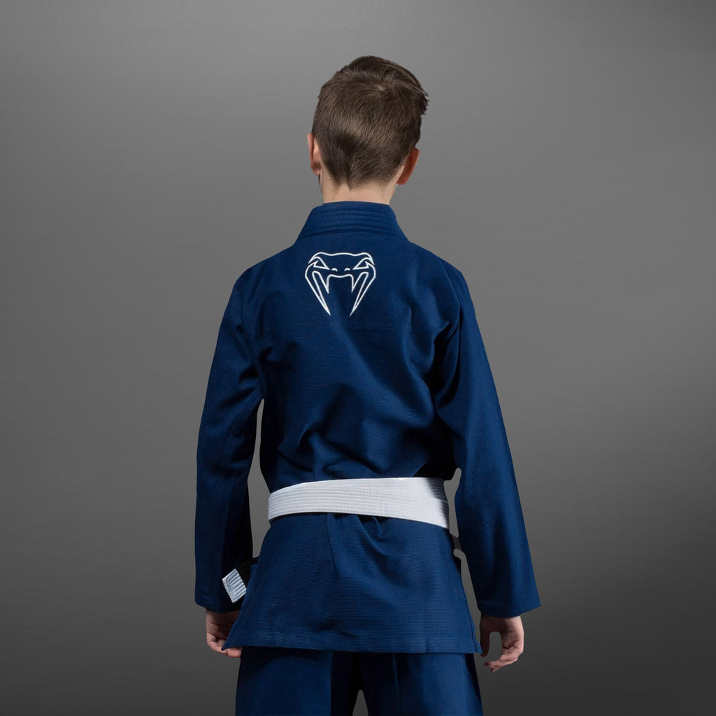 Venum Contender Kids BJJ Gi (Free white belt included) - Navy blue