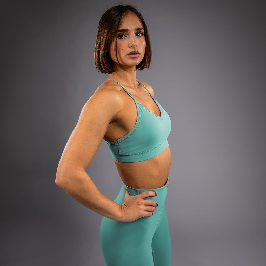 Venum Essential Dámská sportovní podprsenka s nízkou podporou - Aqua Green