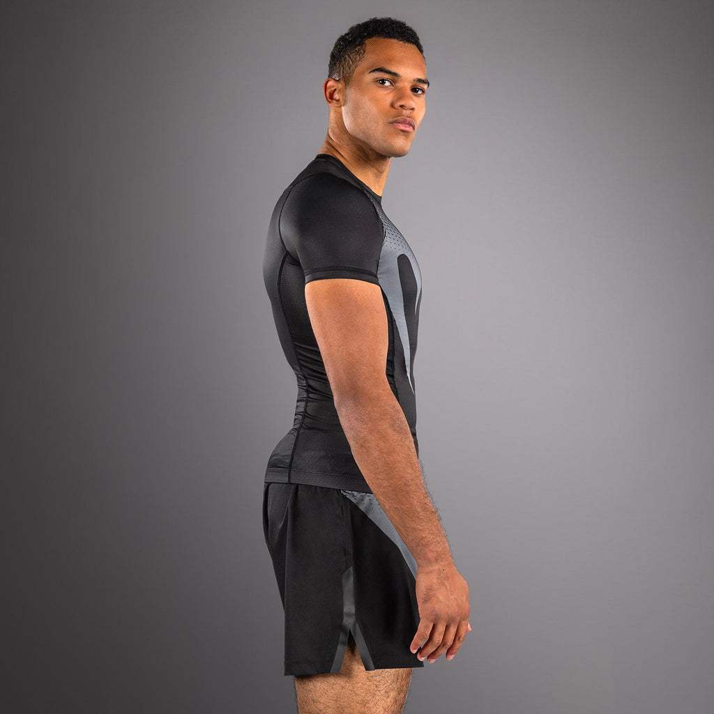 Venum No Gi Rashguardy - černá/šedostříbrná