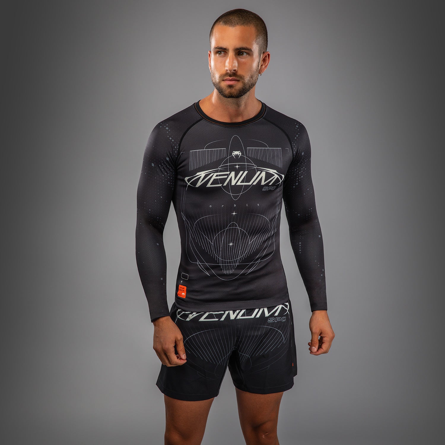 Venum Eclipse Dlouhý rukáv Rashguard - Černá/Slonová kost