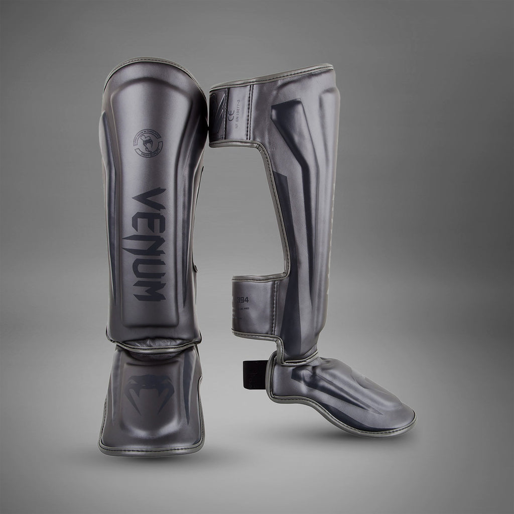 Chrániče holenou a nártů Venum Elite - šedá