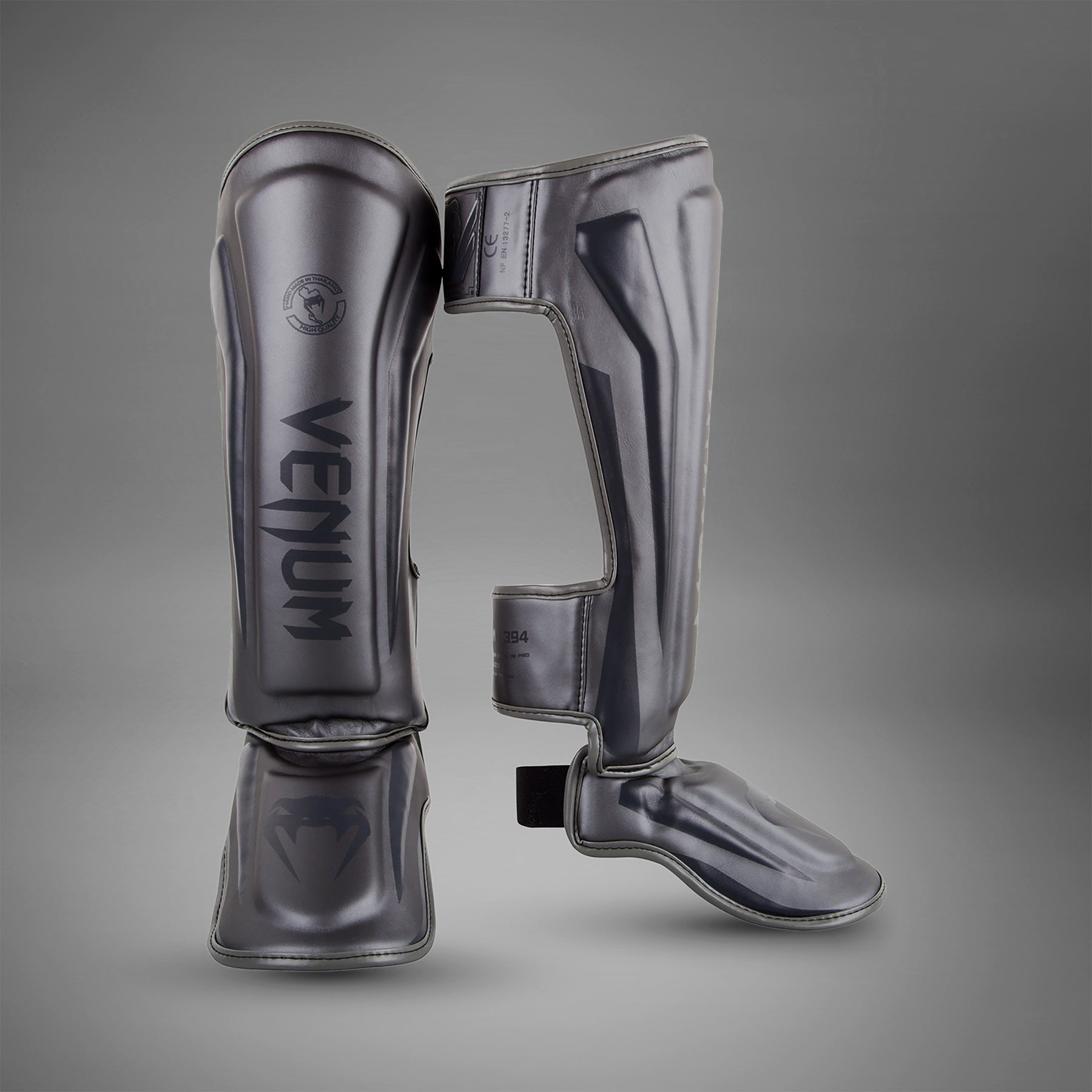 Chrániče holenou a nártů Venum Elite - šedá