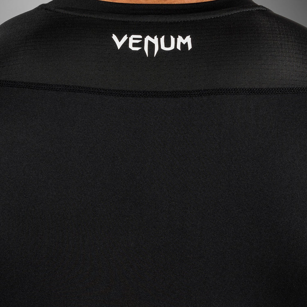 Venum Attack Pánský Krátký Rukáv Rashguard - Černá/Šedá