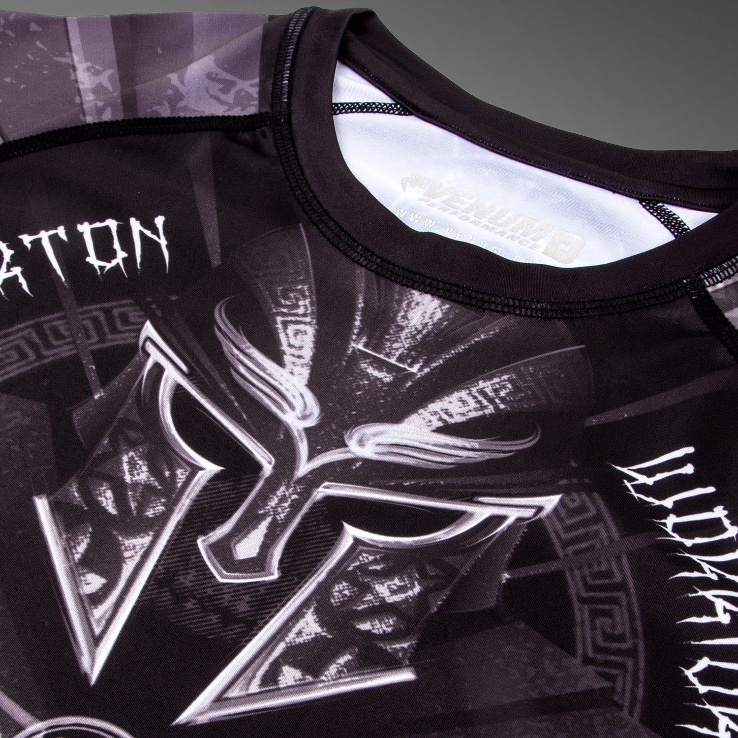 Venum Gladiator 3.0 Rashguard - Dlouhé rukávy - Černá/Bílá